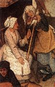 BRUEGHEL, Pieter the Younger Proverbs (detail) fgjh oil painting reproduction